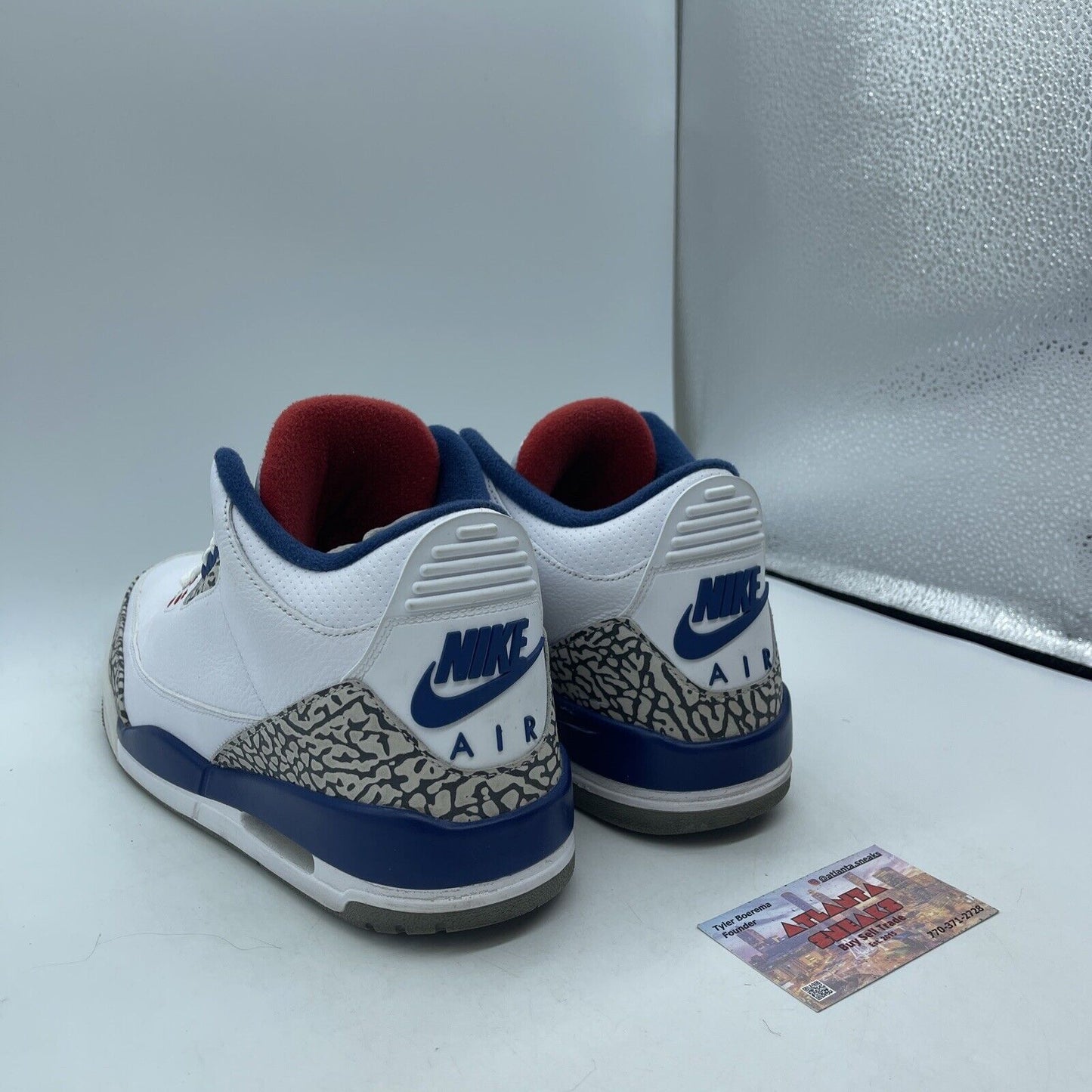 Size 10.5 - Jordan 3 Retro OG Mid True Blue White Leather Suede (854262-106)