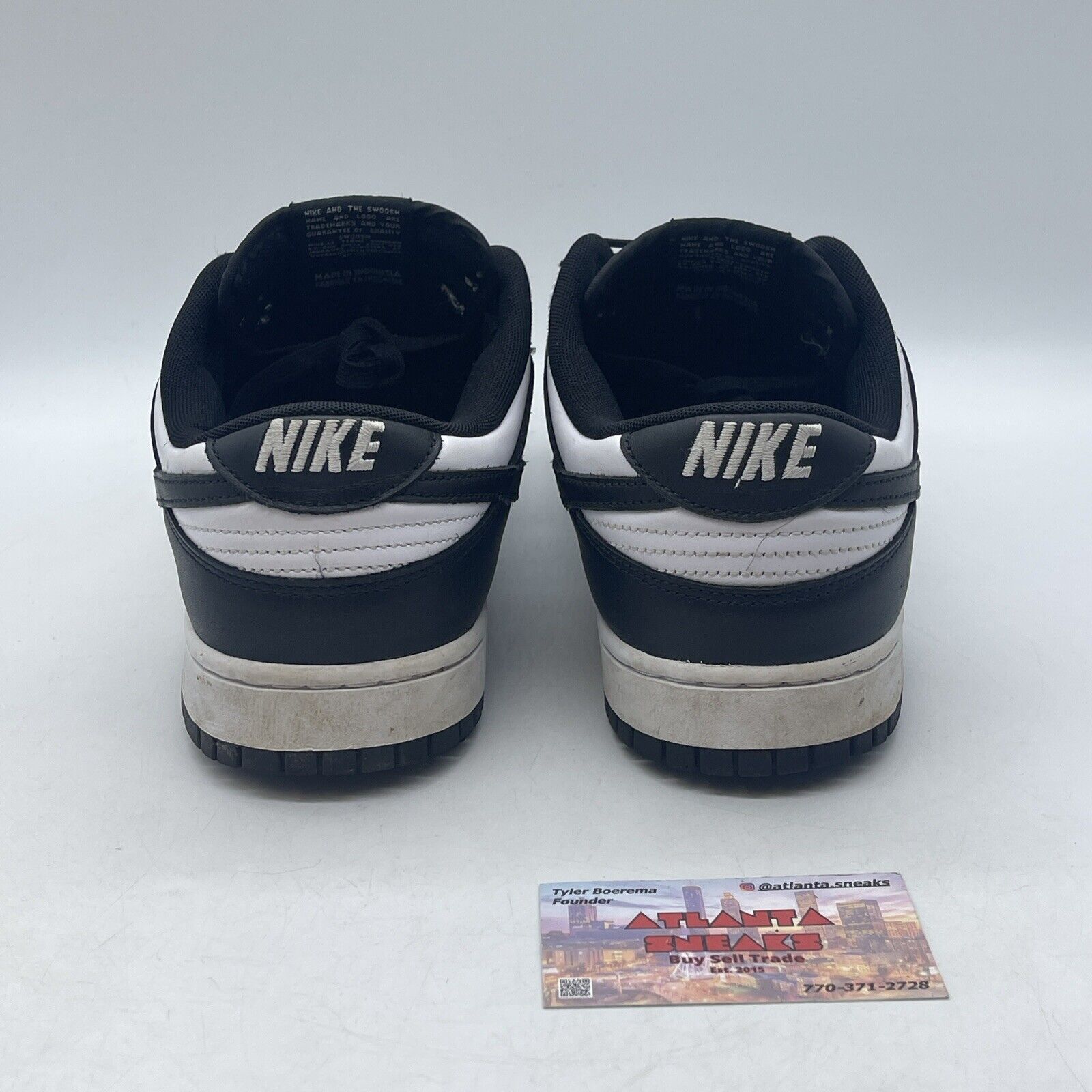 Size 13 - Nike Dunk Low Black White Leather (DD1391-100)