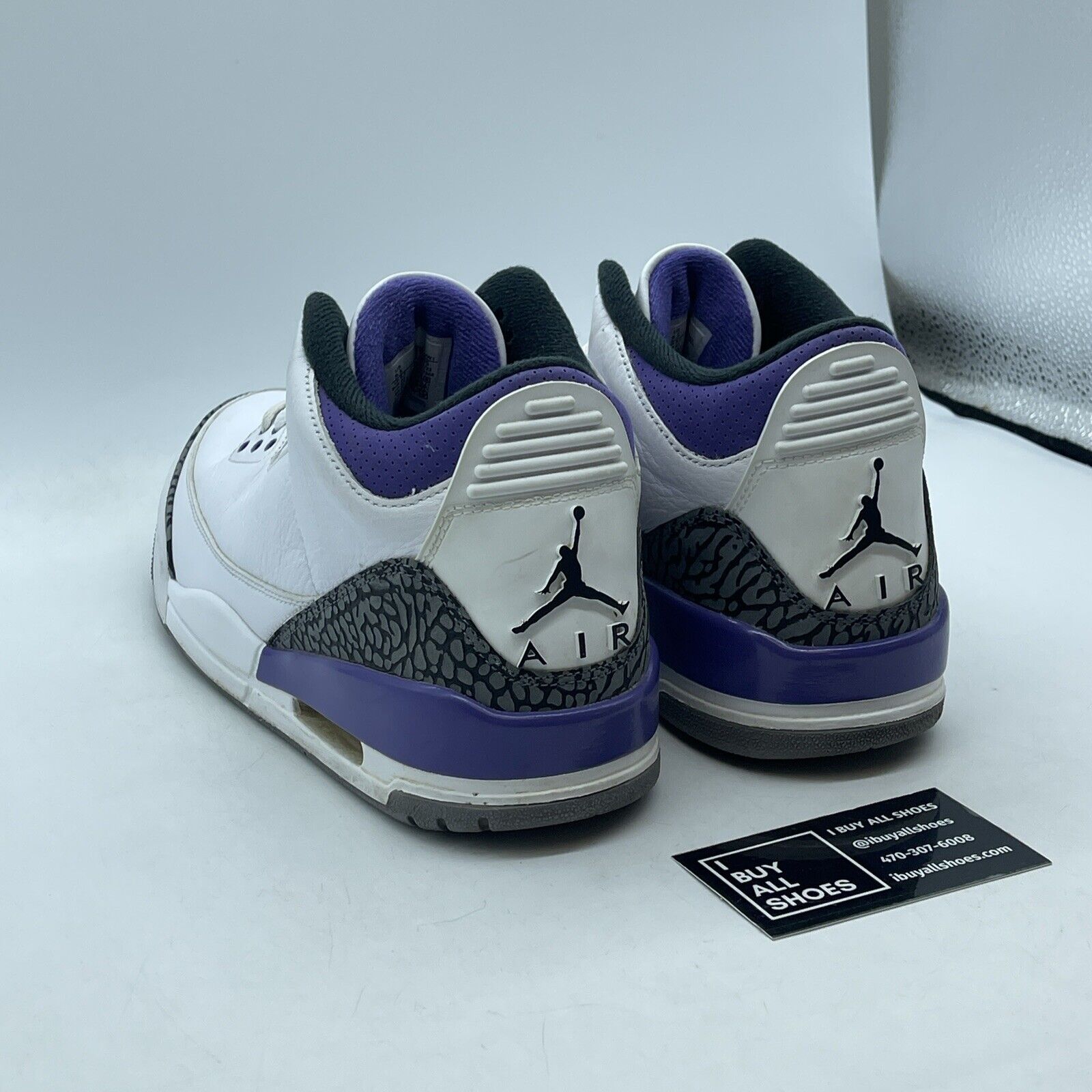 Size 9.5 - Jordan 3 Retro Mid Dark Iris Grey Purple White Leather (CT8532-105)