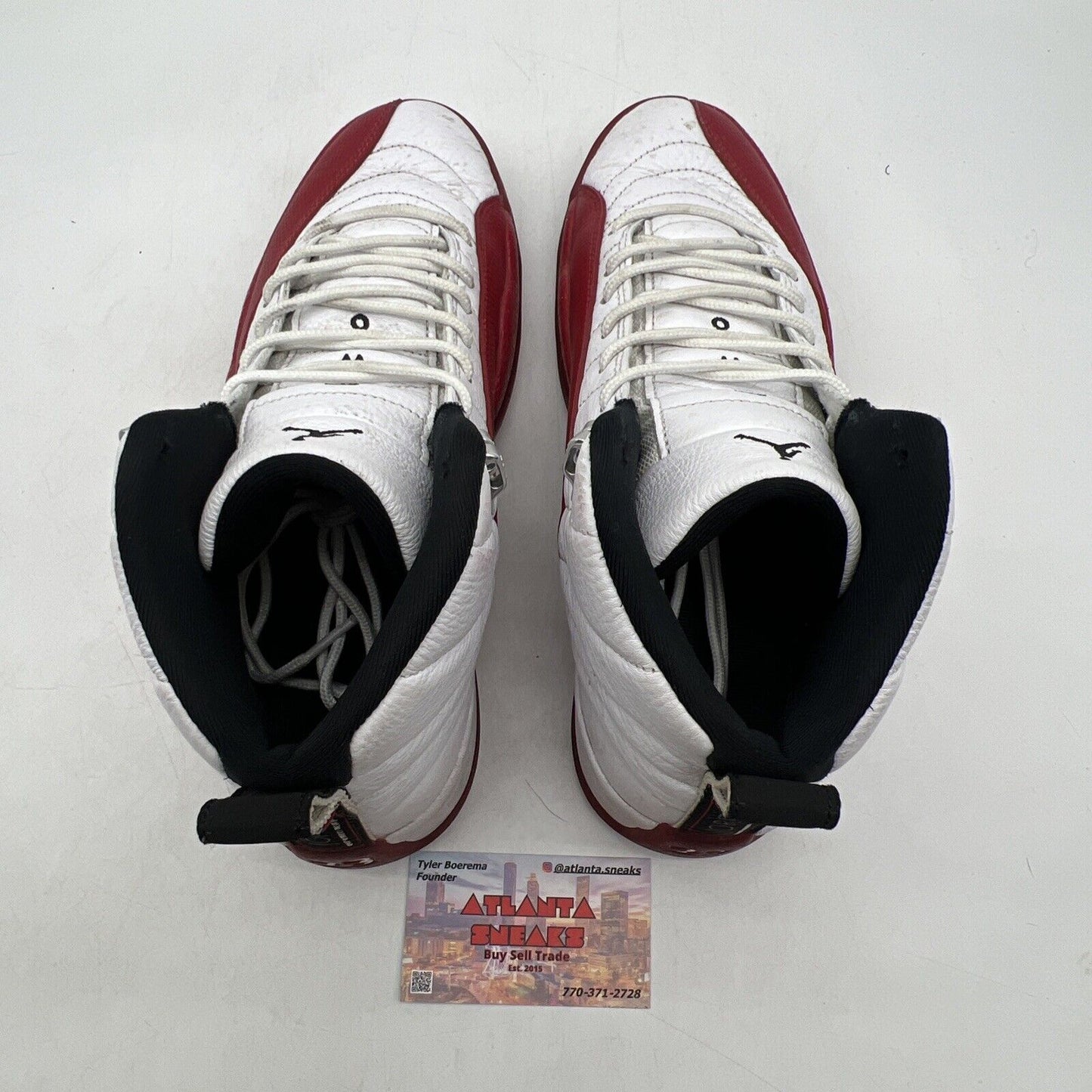 Size 9.5 - Jordan 12 Retro 2023 Mid Cherry White Red Leather (CT8013-116)