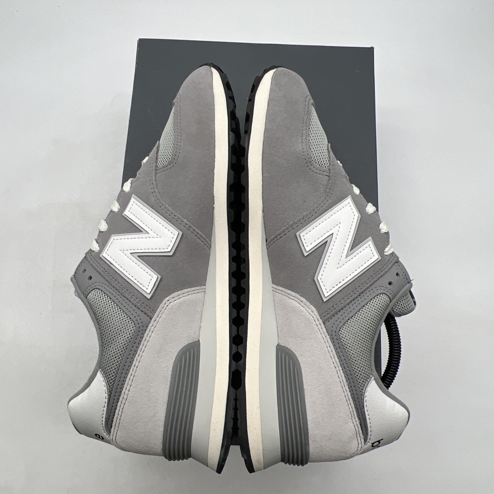 Size 12 - New Balance 574 Grey White (U574TG2)