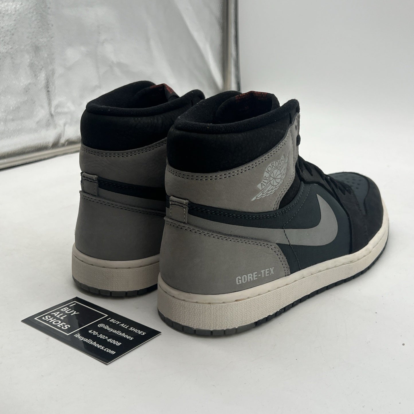 Size 8.5 - Air Jordan 1 Element GORE-TEX High Black Particle Grey (DB2889-001)