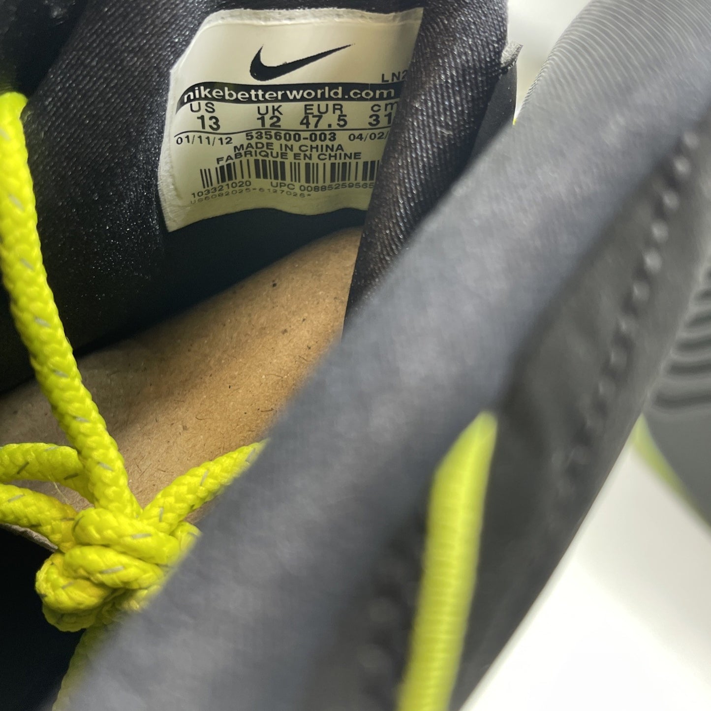Size 13 - Nike Air Penny 2 Le Volt Green Black Suede (535600-003)
