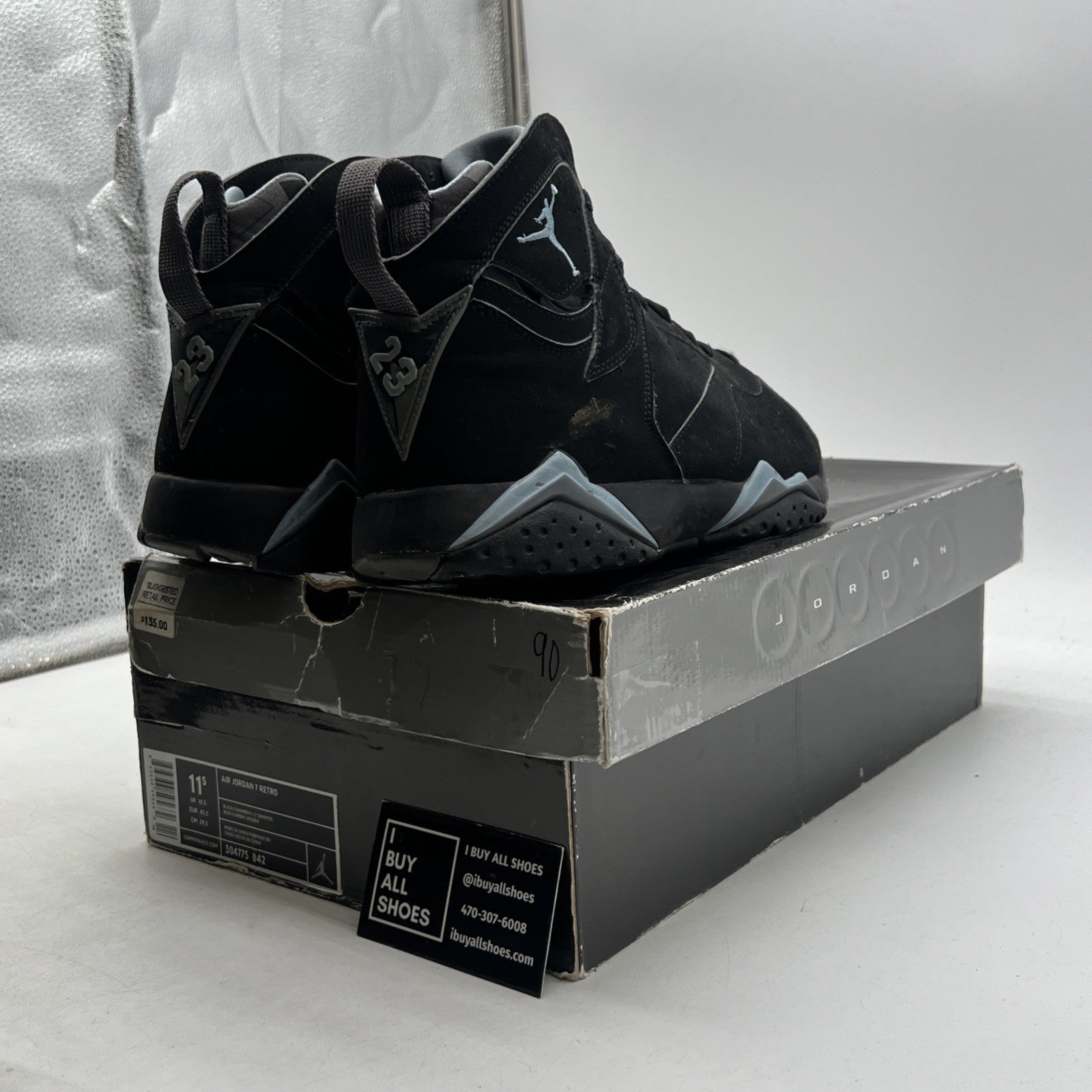 Size 11.5 - Air Jordan 7 Retro 2006 Chambray (304775-042)
