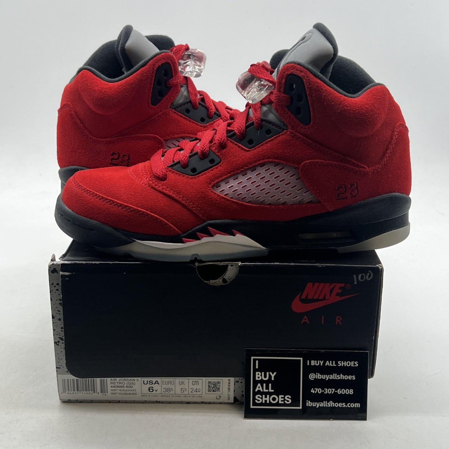 Size 6Y - Air Jordan 5 Retro Mid Raging Bull (440888-600)
