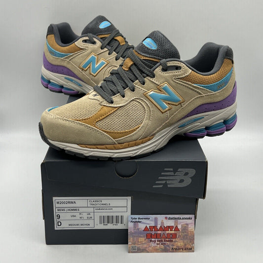 Size 9 - New Balance 2002R Incense Brand New Og All Purple Blue Tan Ds Sneakers