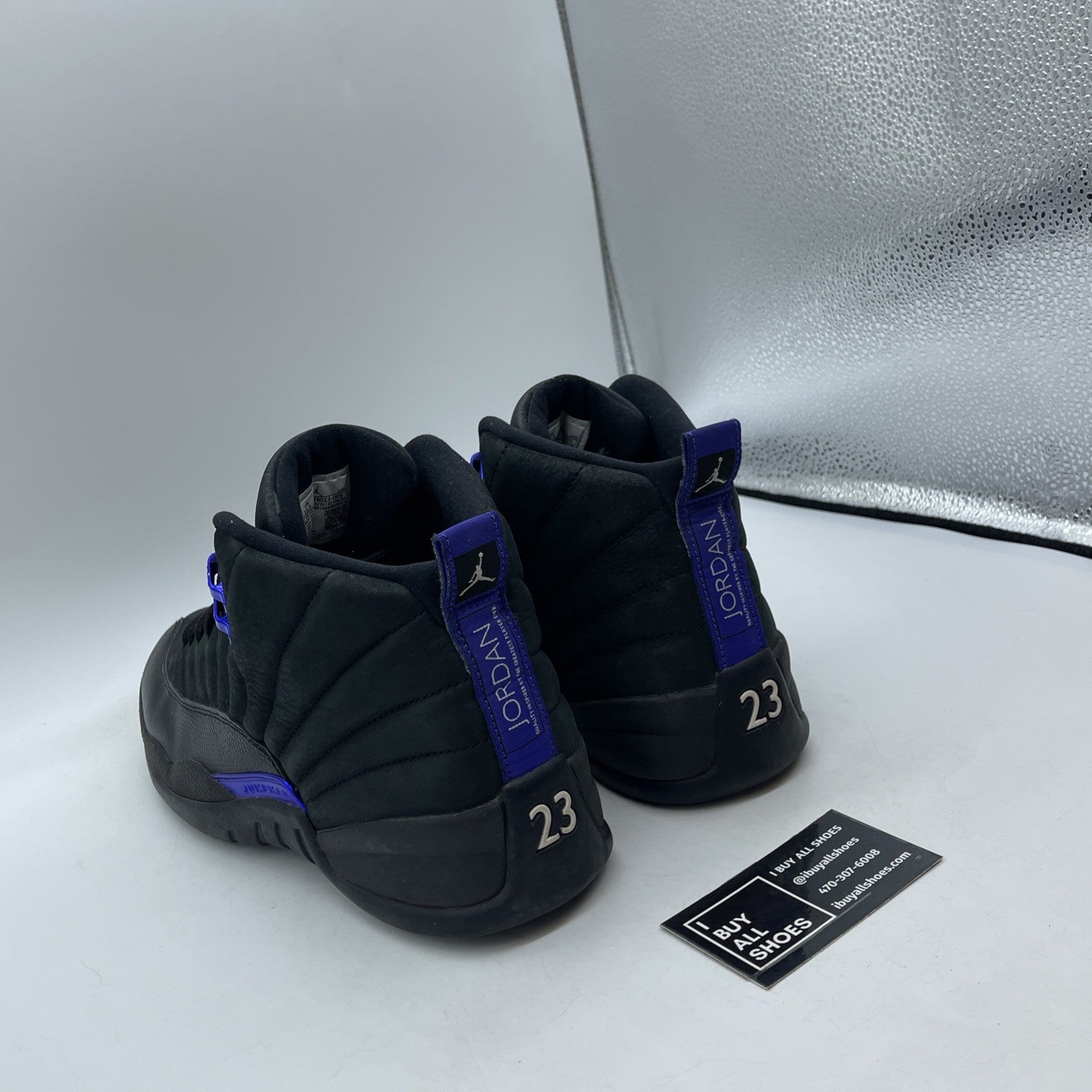 Size 11.5 - Air Jordan 12 Retro Dark Concord Black Suede Leather (CT8013-005)