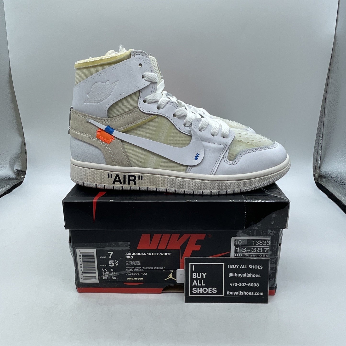 Size 7W - Air Jordan 1 x Off White NRG (AQ8296-100)
