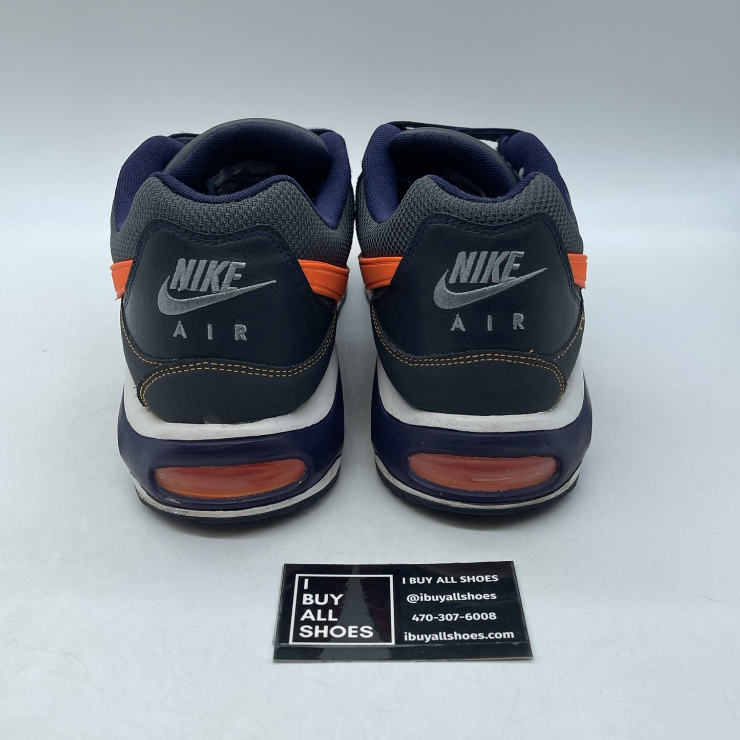 Size 13 - Nike Air Max Command Black Crimson Grey Leather Suede (397689-029)