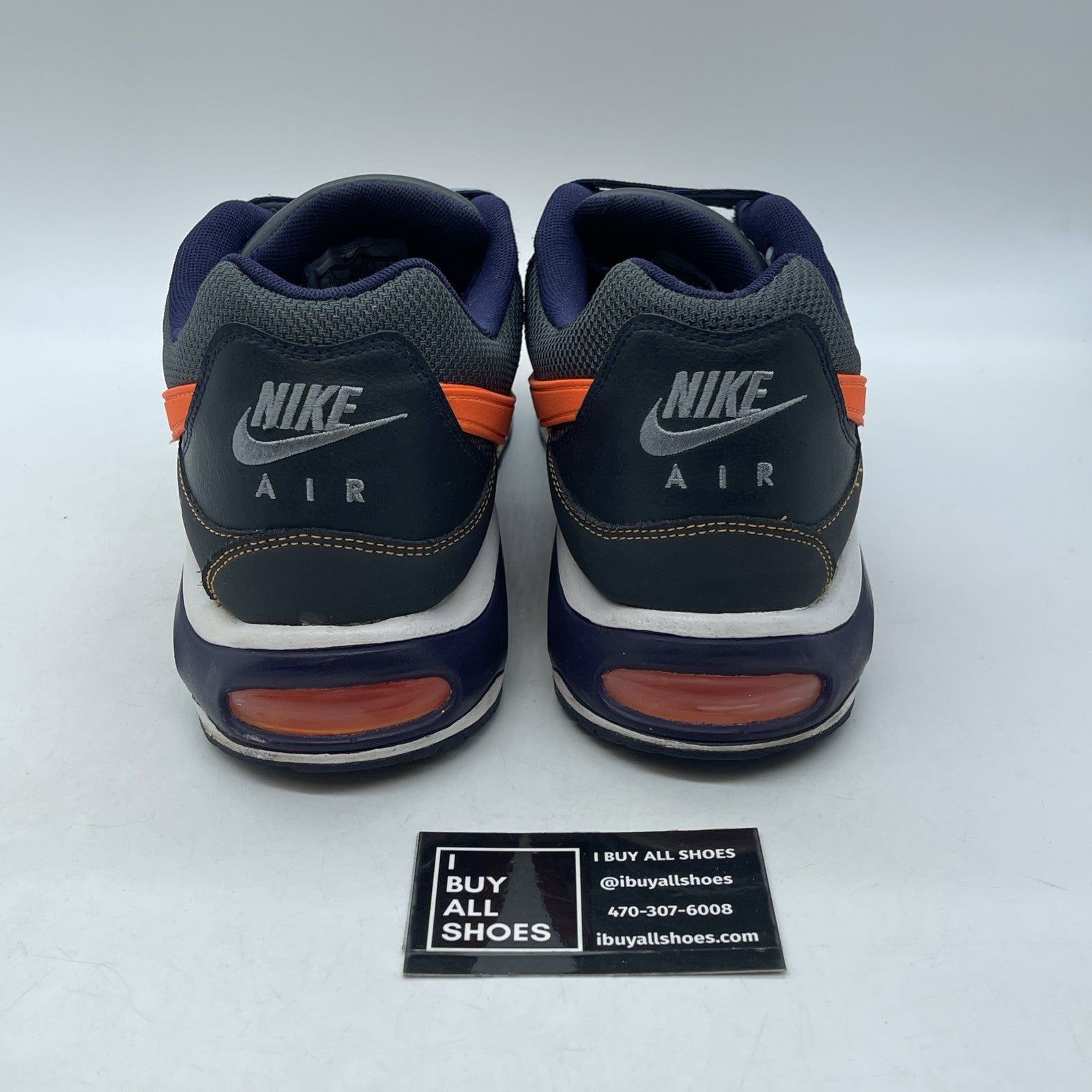 Size 13 - Nike Air Max Command Black Crimson Grey Leather Suede (397689-029)