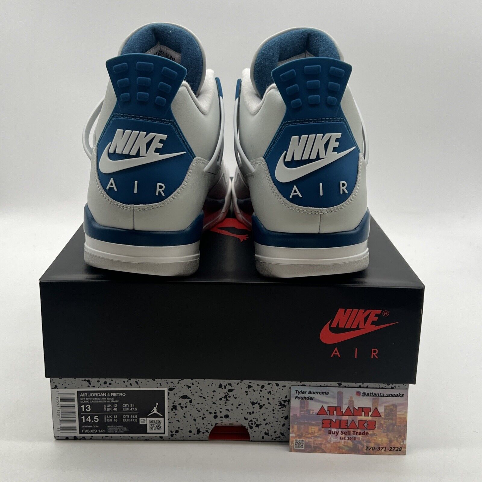Size 13 - Air Jordan 4 Retro 2024 Military Blue (FV5029-141)