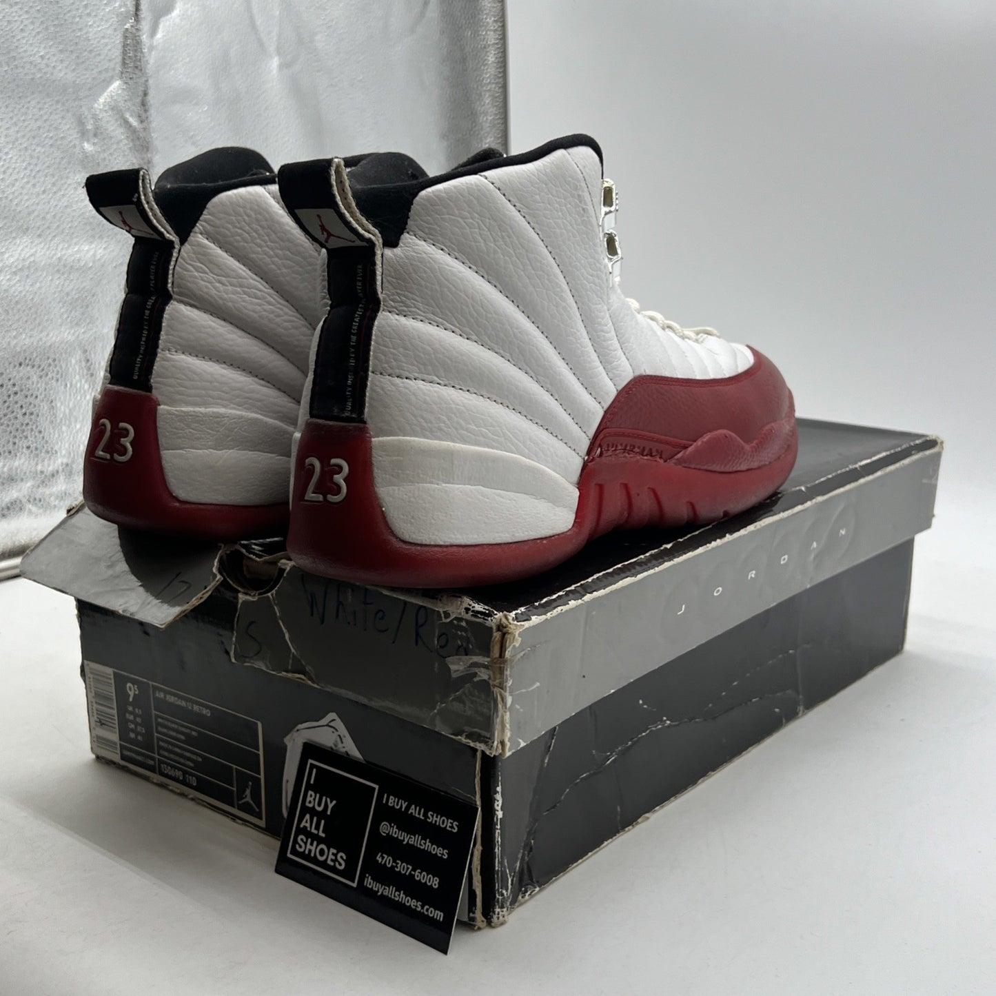 Size 9.5 - Air Jordan 12 Retro 2009 Cherry (130690-110)