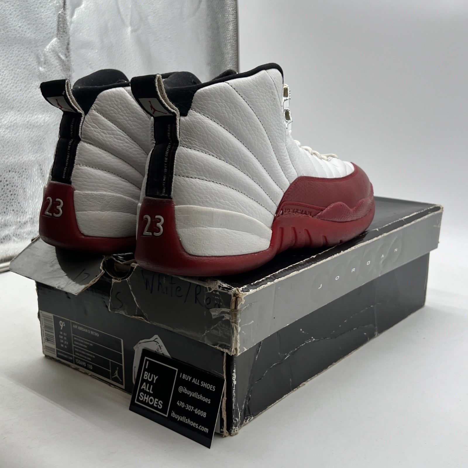 Size 9.5 - Air Jordan 12 Retro 2009 Cherry (130690-110)