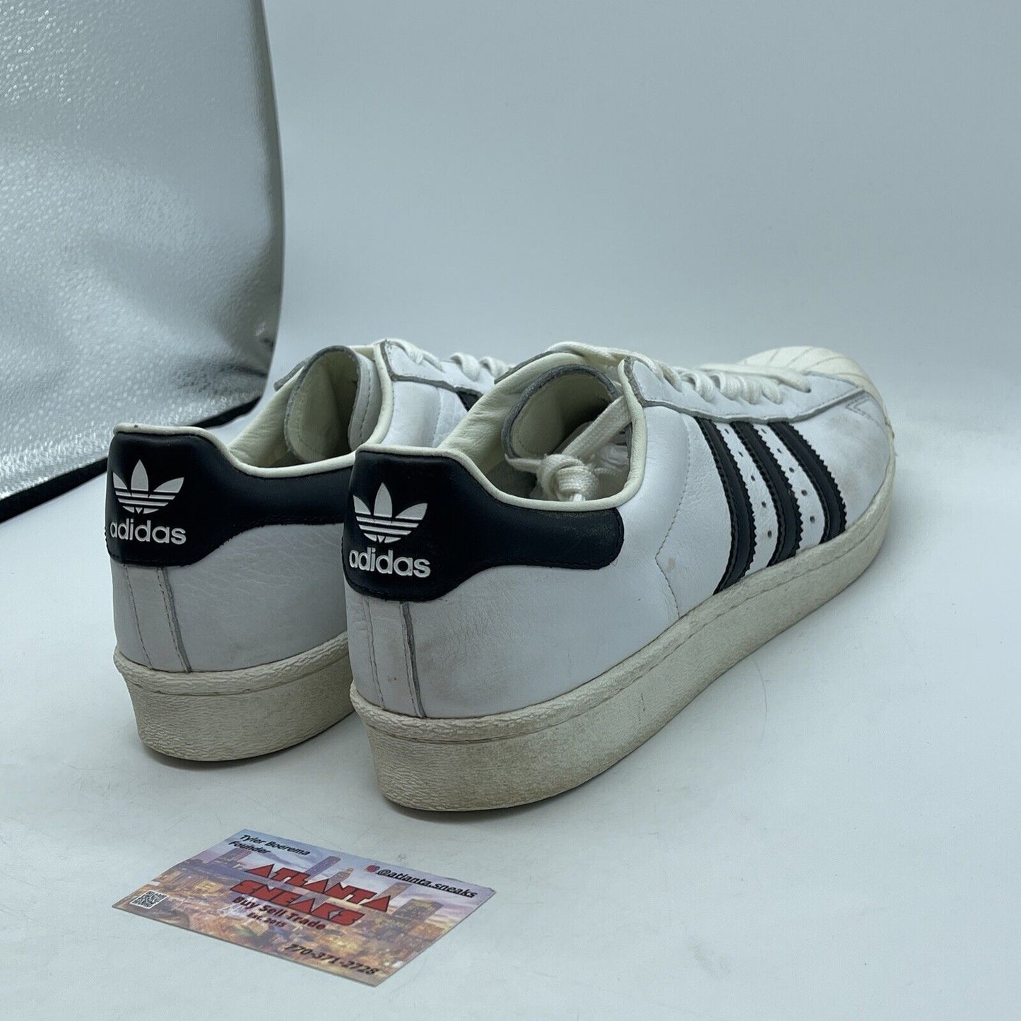 Size 12.5 - adidas Superstar Boost White Black (BB0-188)