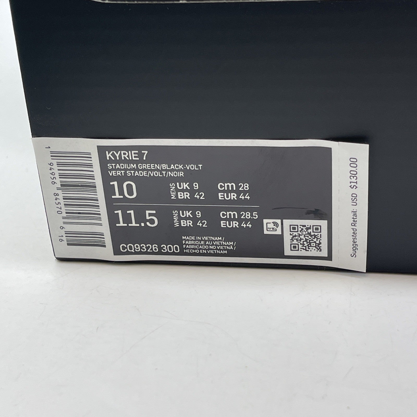 Size 10 - Nike Kyrie 7 Ky-D Weatherman Green Black Suede Leather (CQ9326-300)