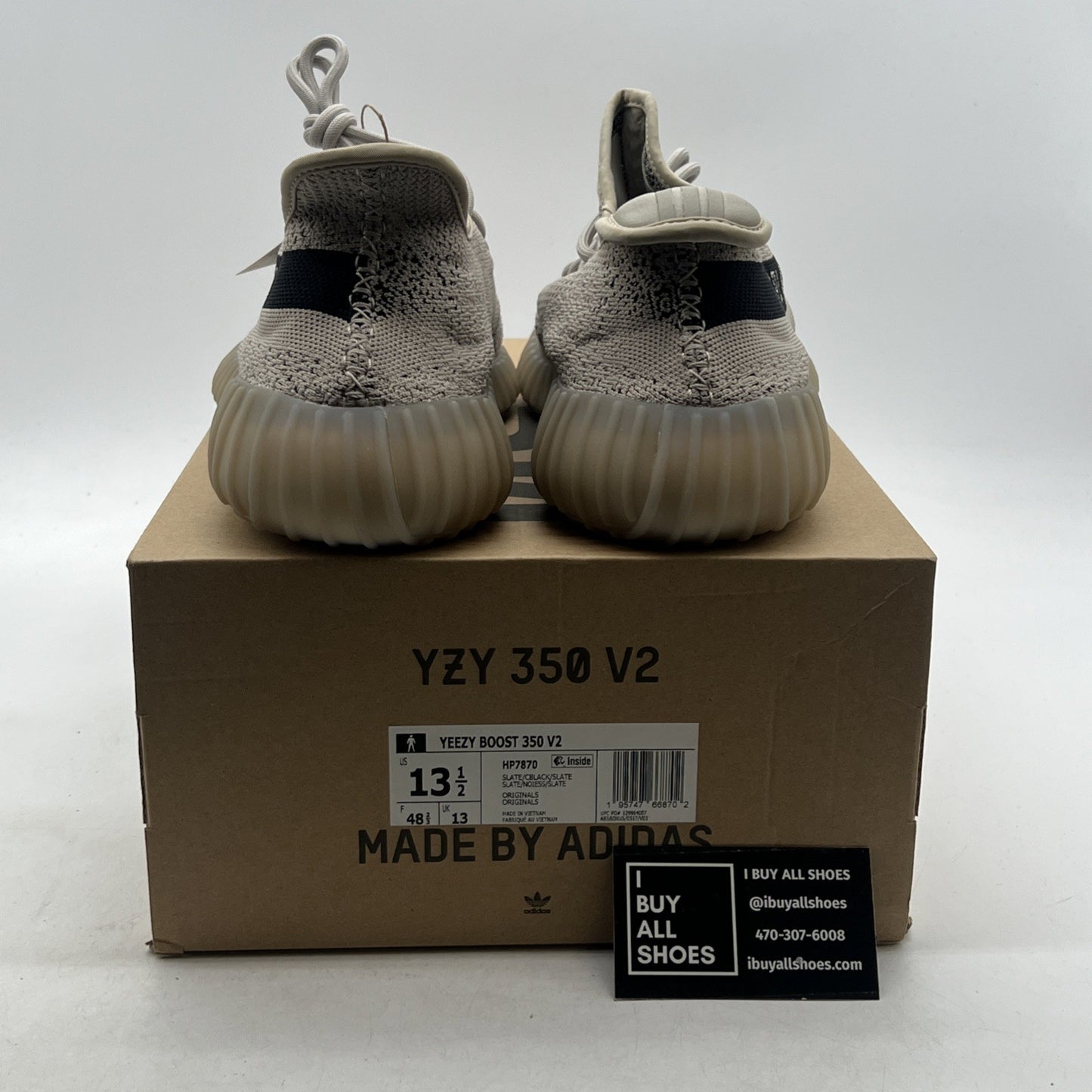 Size 13.5 - adidas Yeezy Boost 350 V2 Low Slate (HP7870)