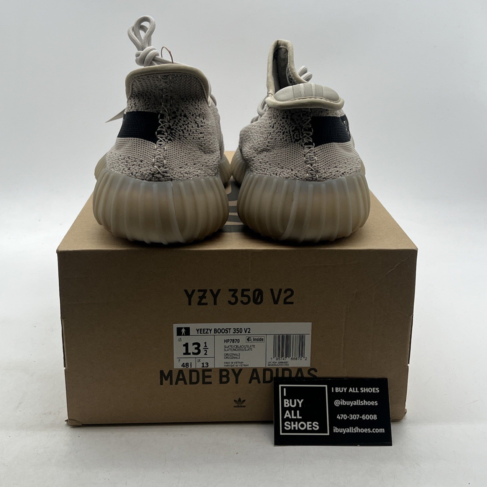 Size 13.5 - adidas Yeezy Boost 350 V2 Low Slate (HP7870)