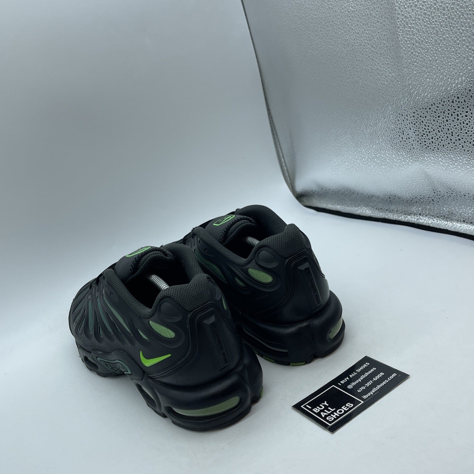 Size 12 - Nike Air Max Plus Drift Black Green Strike Black Leather (FD4290-006)