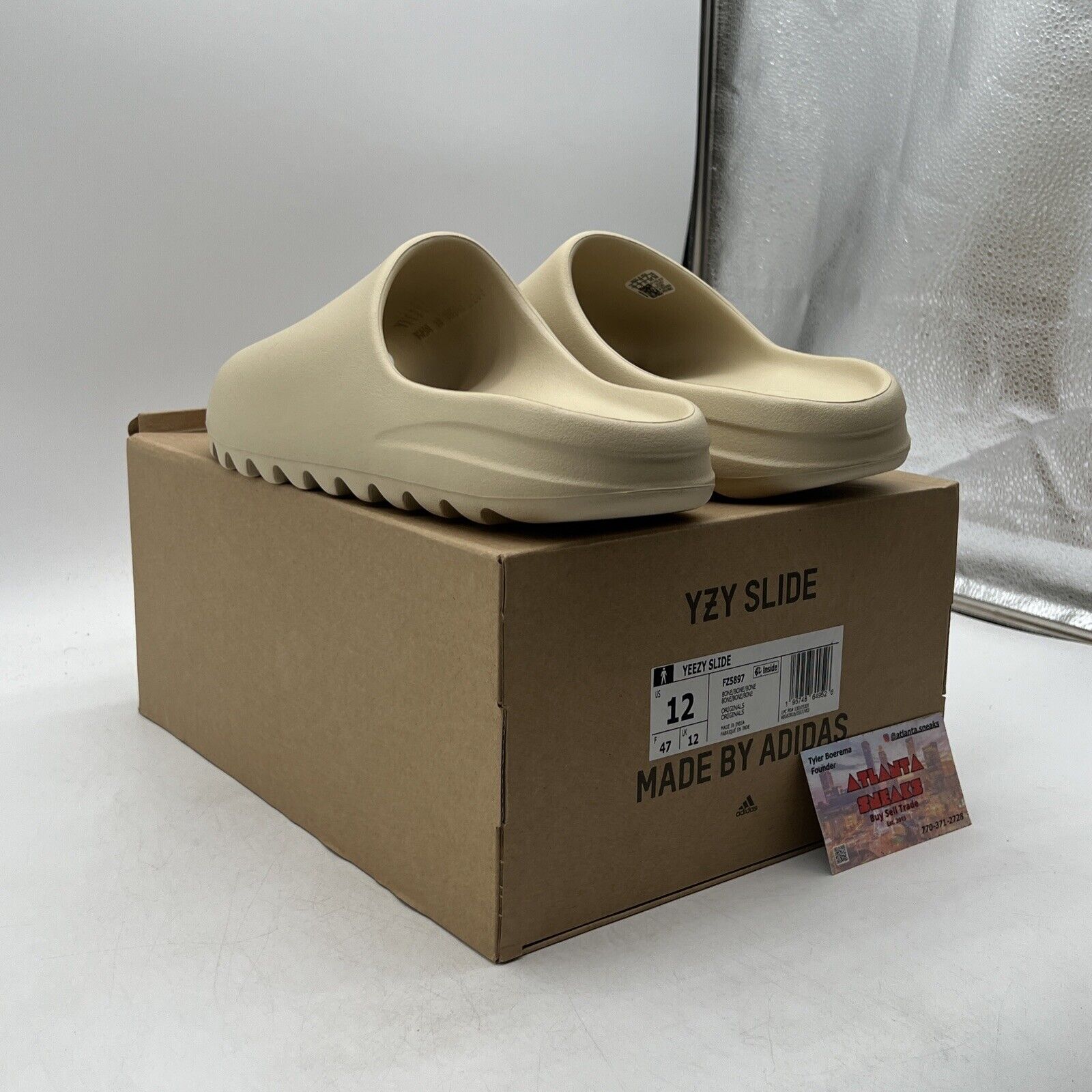 Size 12 - adidas Yeezy Slide Bone (FZ5897)