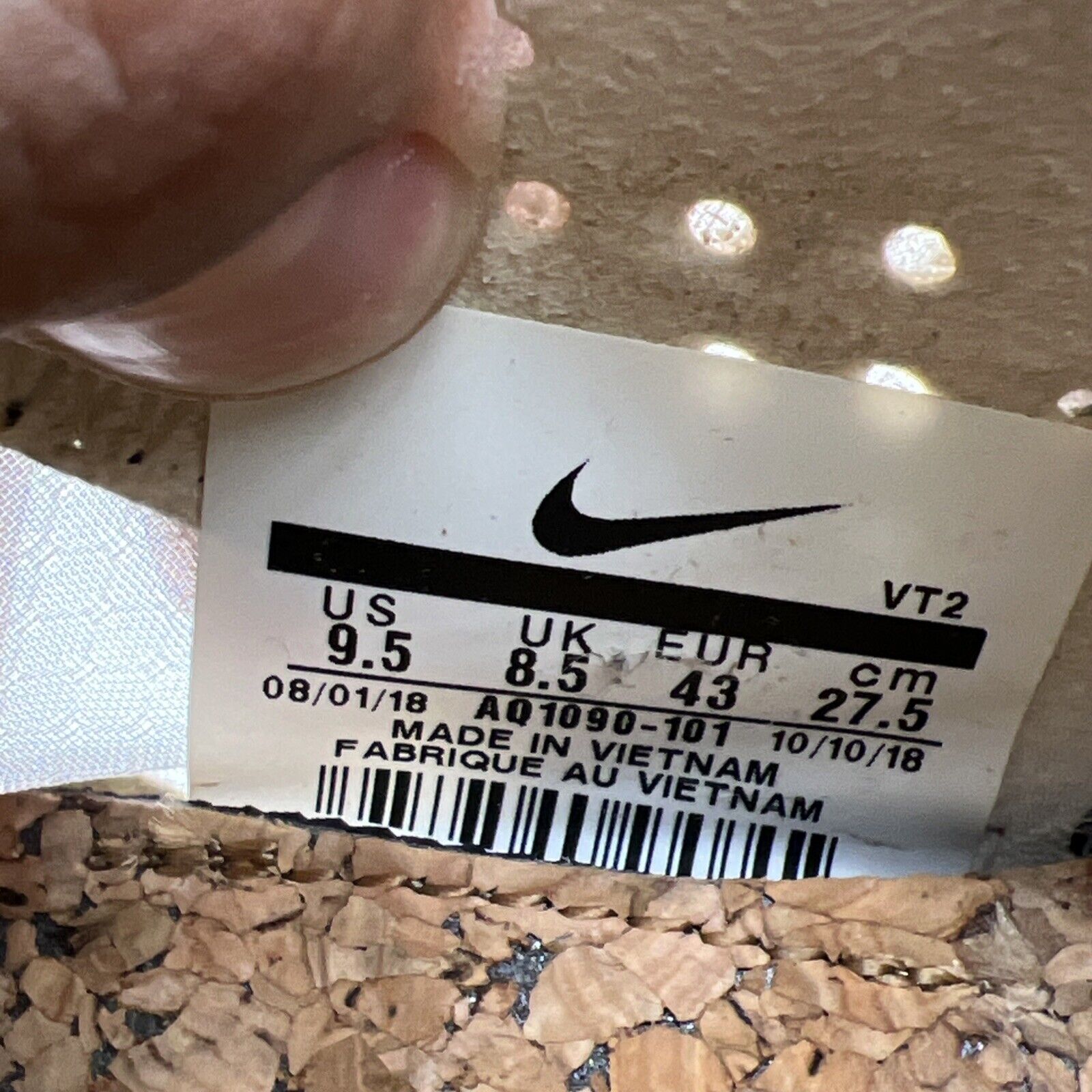 Size 9.5 - Nike React Element 87 Light Orewood (AQ1090-101)