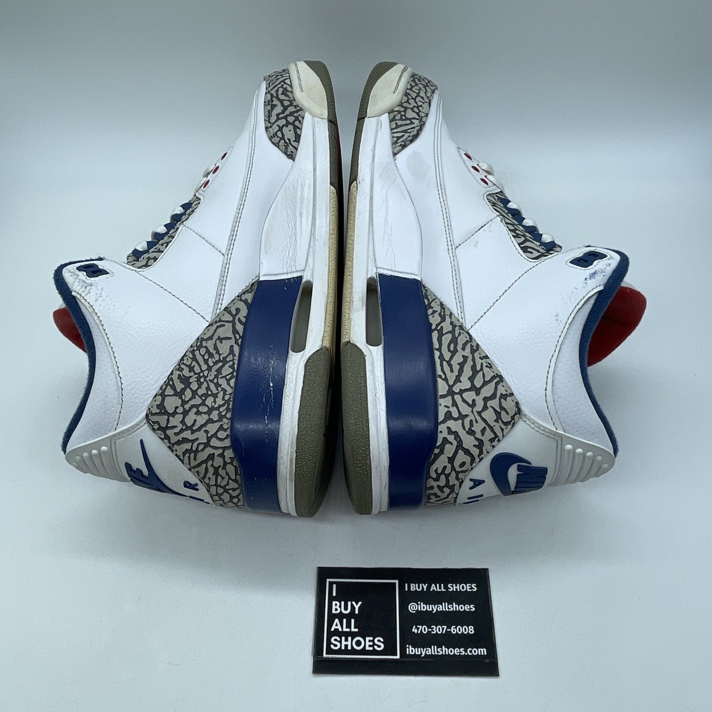 Size 10.5 - Jordan 3 Retro OG Mid True Blue Black Grey Suede Leather (854262-106