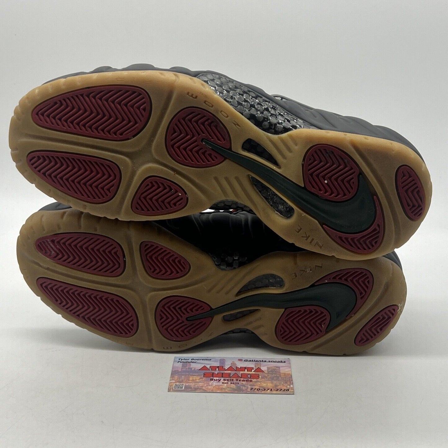 Size 10 - Nike Foamposite Pro Gucci Red Green Black Gum (624041-004)