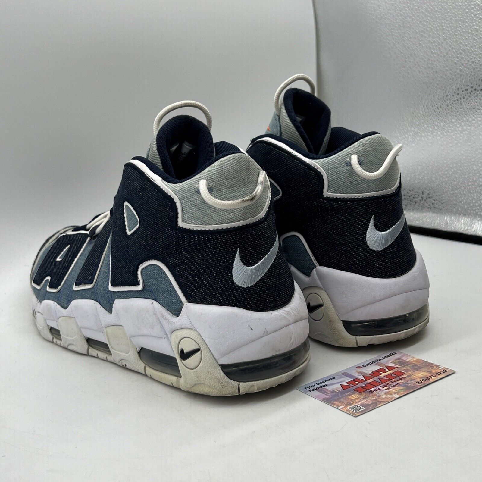 Size 13 - Nike Air More Uptempo 96 Denim White Blue (CJ6125-100)