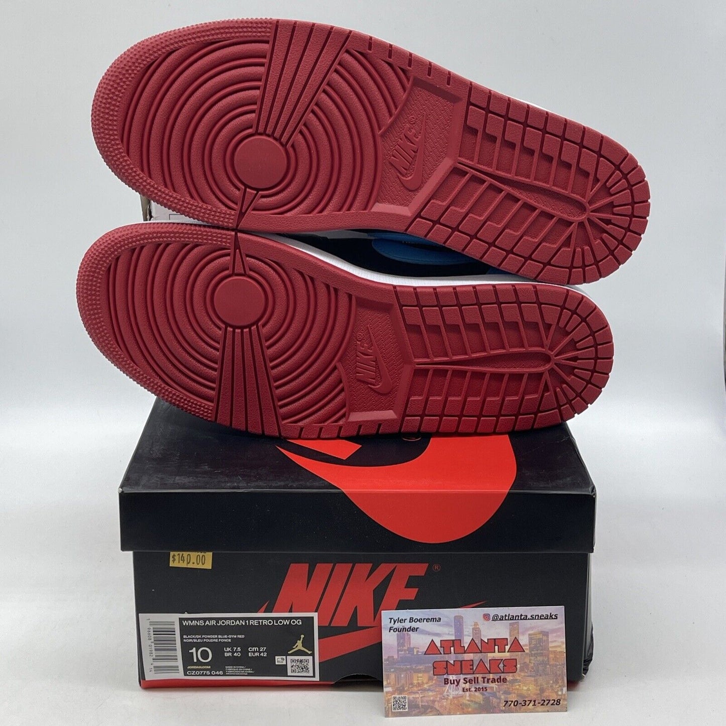 Size 10W - Air Jordan 1 Retro OG Low NC to Chi Black Red Leather (CZ0775-046)