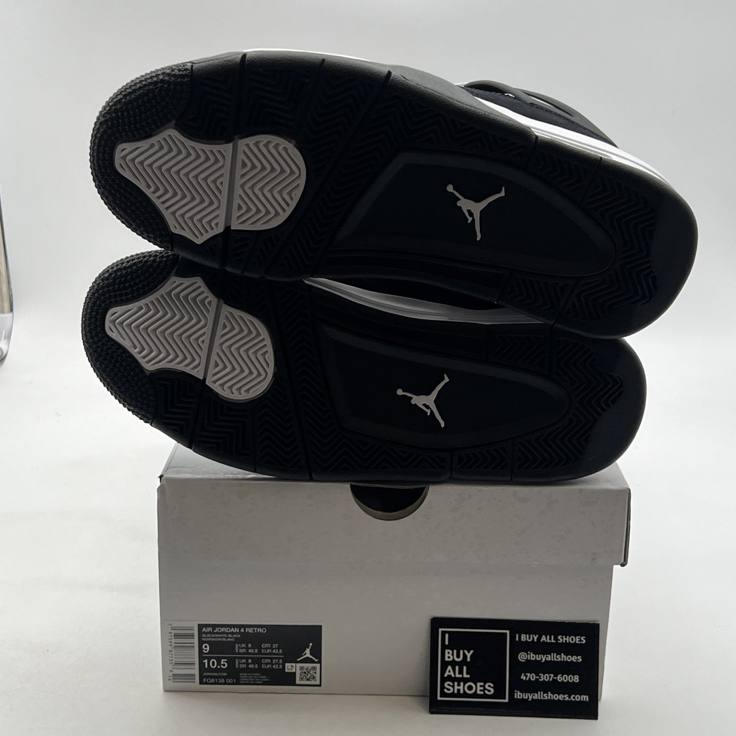 Size 9 - Air Jordan 4 Retro White Thunder (FQ8138-001)
