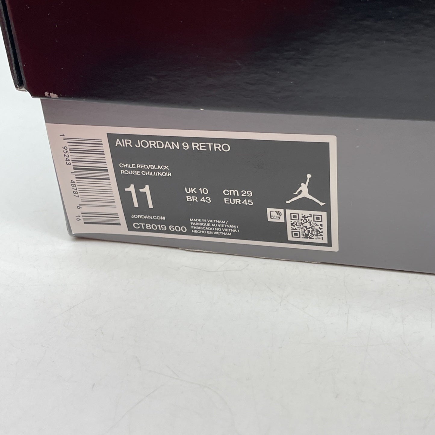 Size 11 - Air Jordan 9 Chile Red (CT8019-600)