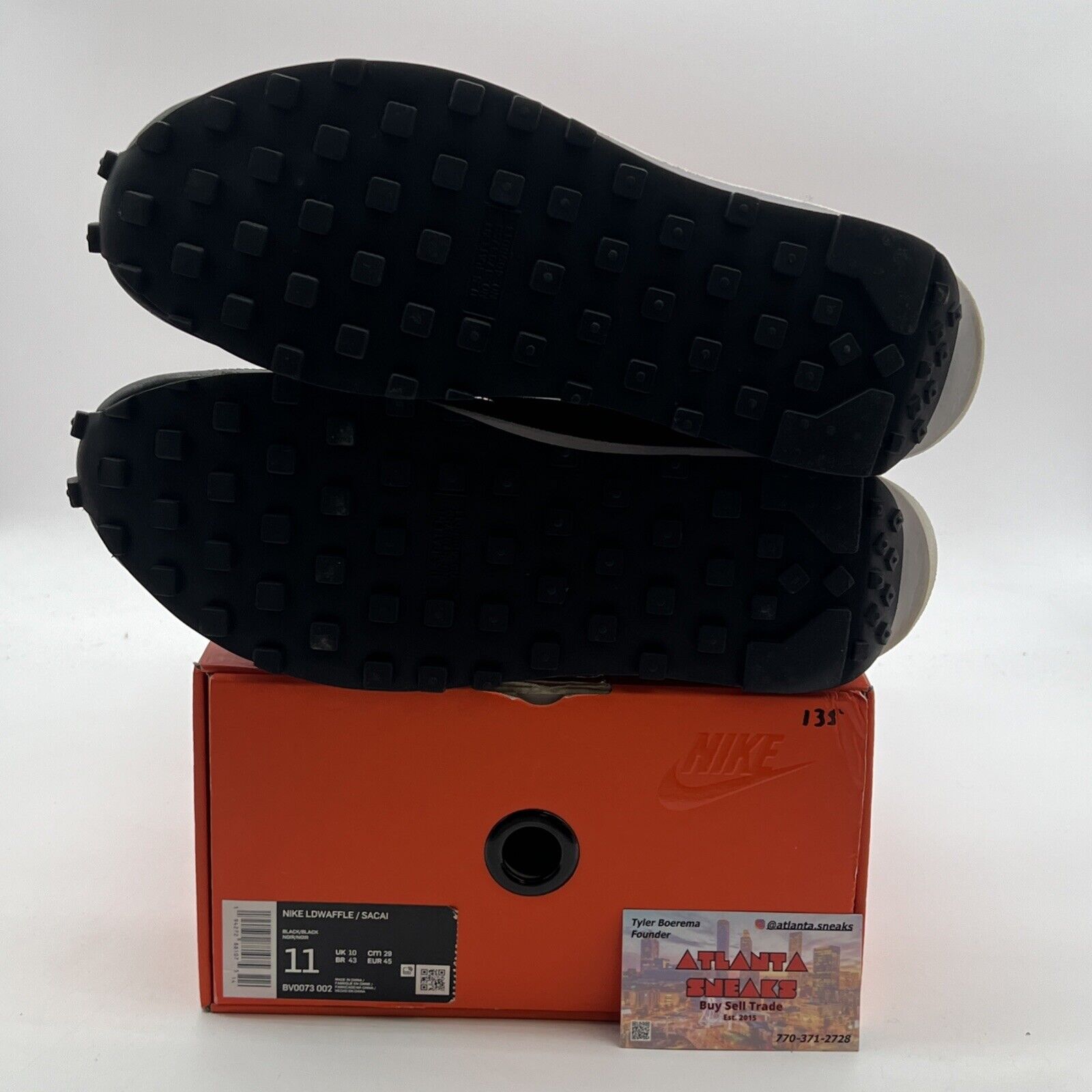 Size 11 - Nike sacai x LDWaffle Black Nylon (BV0073-002)