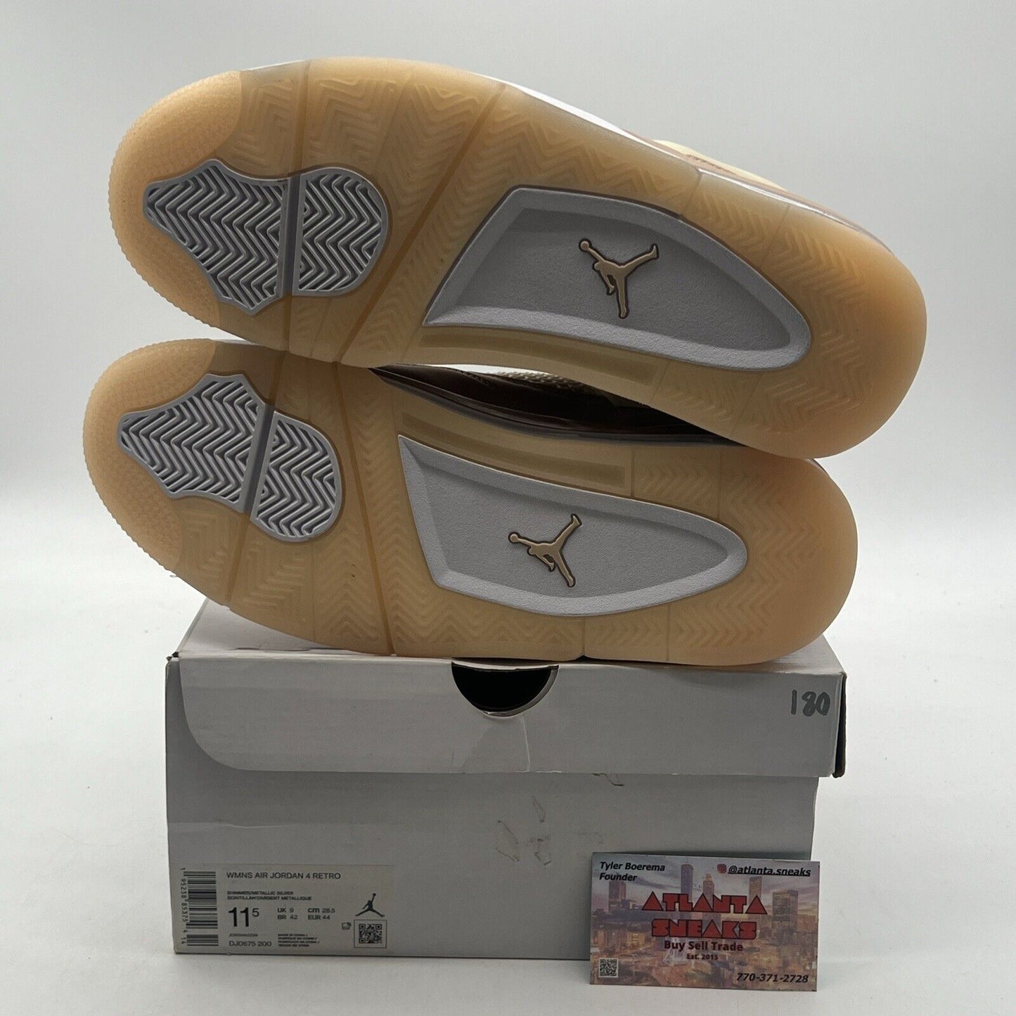 Size 11.5 - Air Jordan 4 Retro Shimmer W White (DJ0675-200)