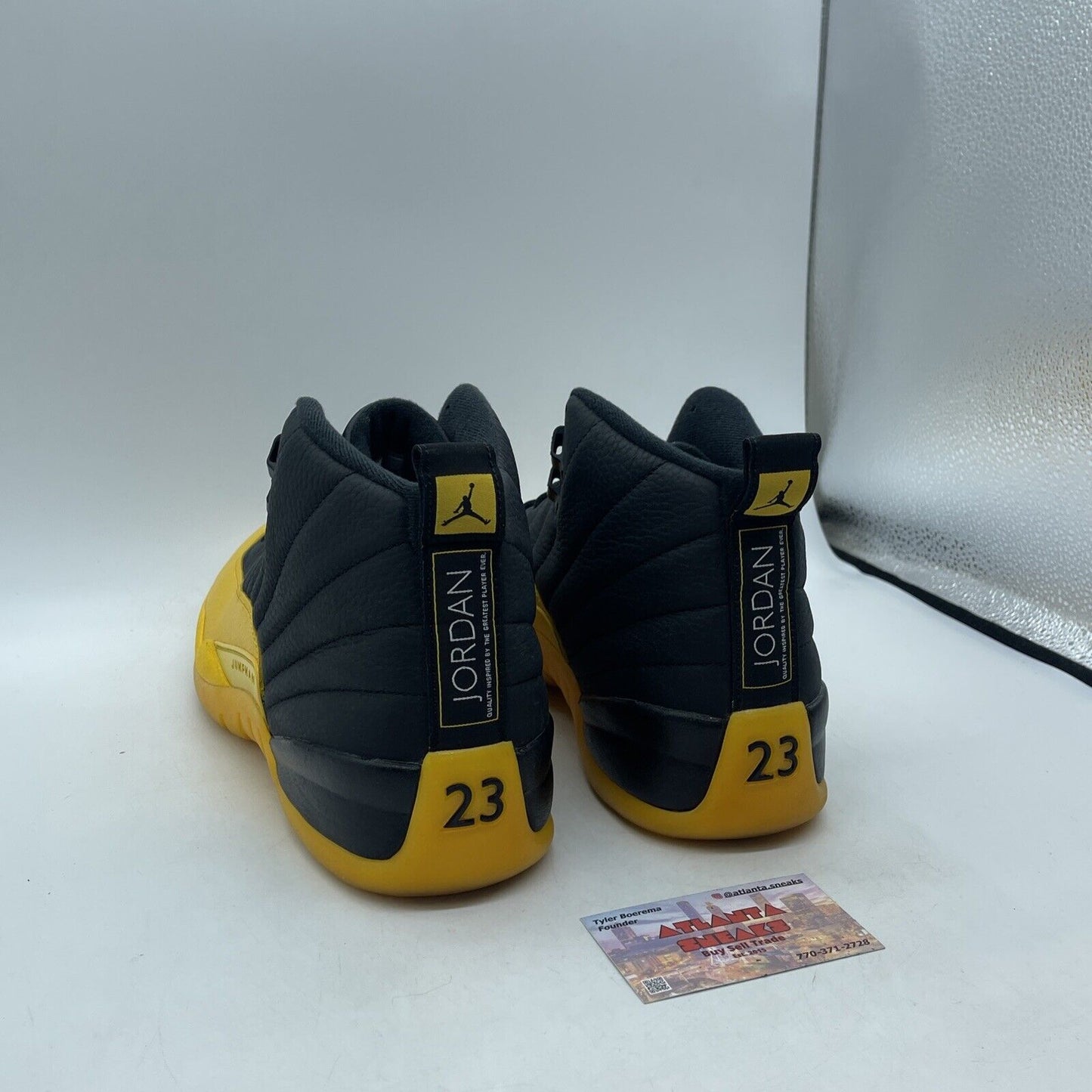 Size 13 - Jordan 12 Retro University Gold Black Yellow Leather (130690-070)