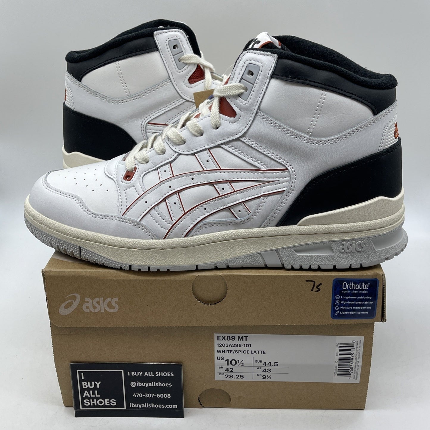 Size 10.5 - Asics EX89 MT White Spice Latte (EX89MT)