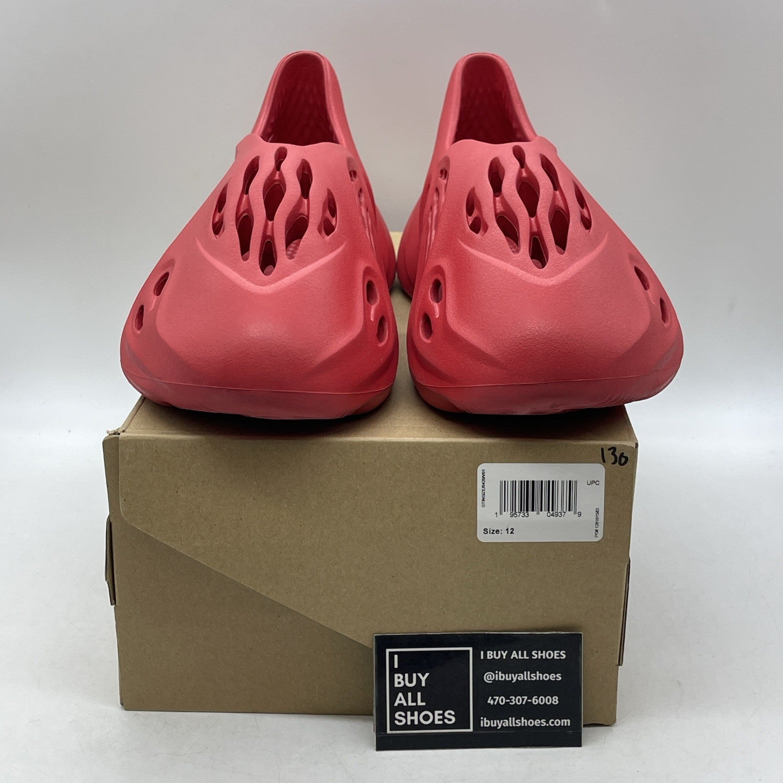 Size 12 - adidas Yeezy Foam Runner Vermillion (GW3355)