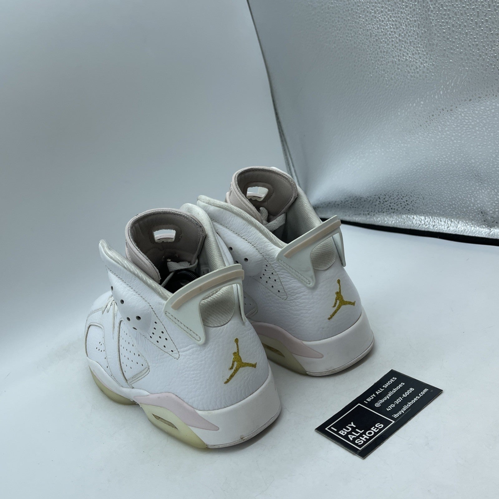 Size 12W - Air Jordan 6 Retro Gold Hoops (DH9696-100)