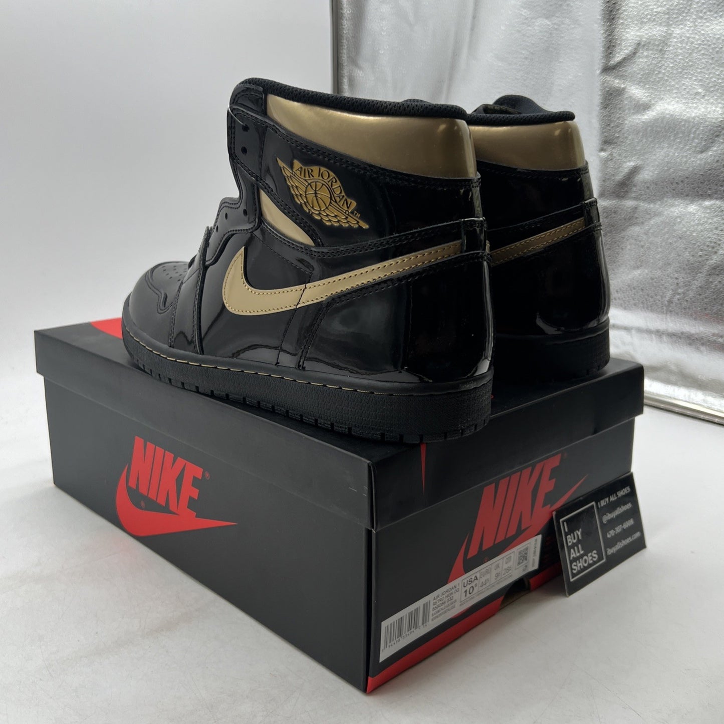 Size 10.5 - Air Jordan 1 Black 2020 (555088-032)