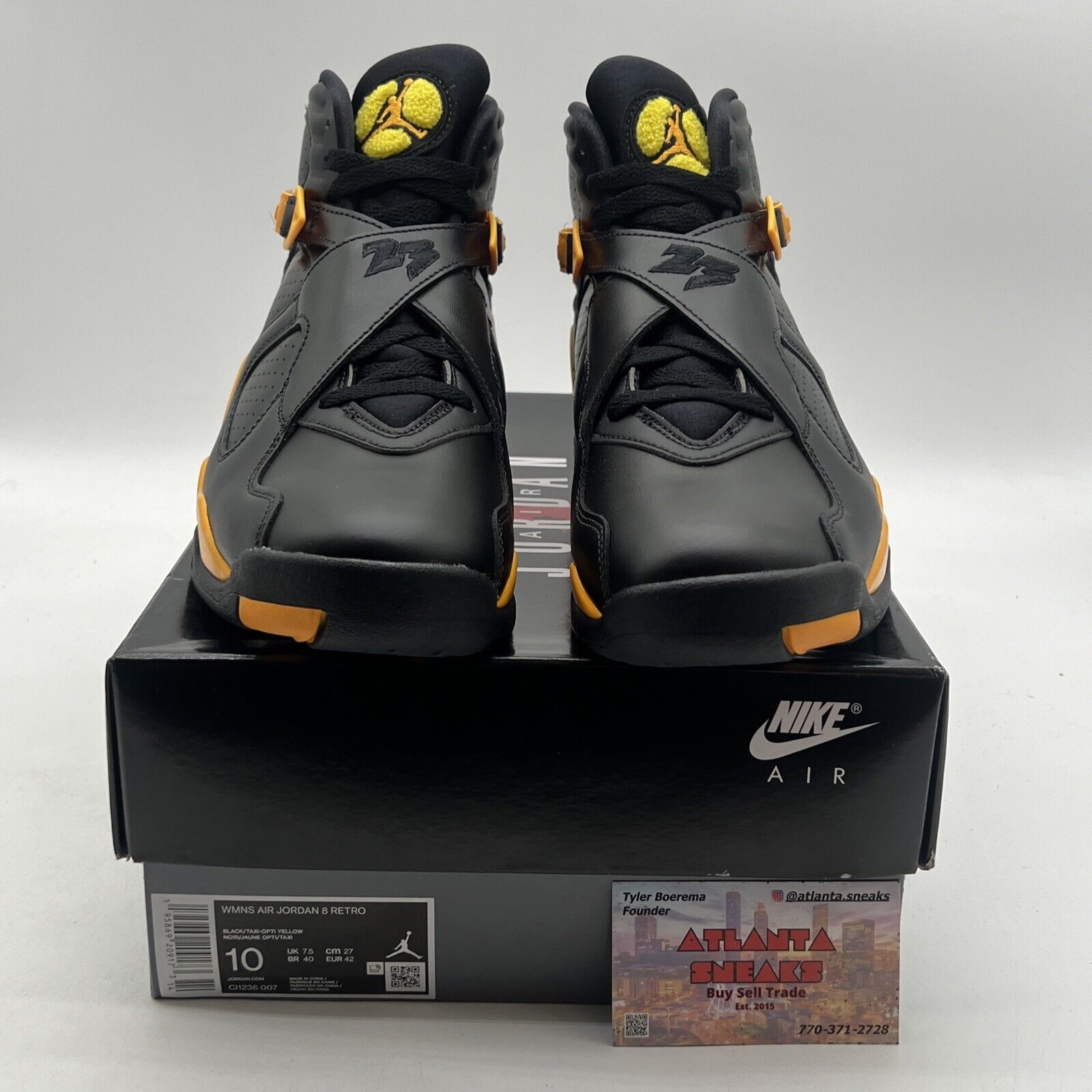 Size 10W - Air Jordan 8 Retro Taxi (CI1236-007)