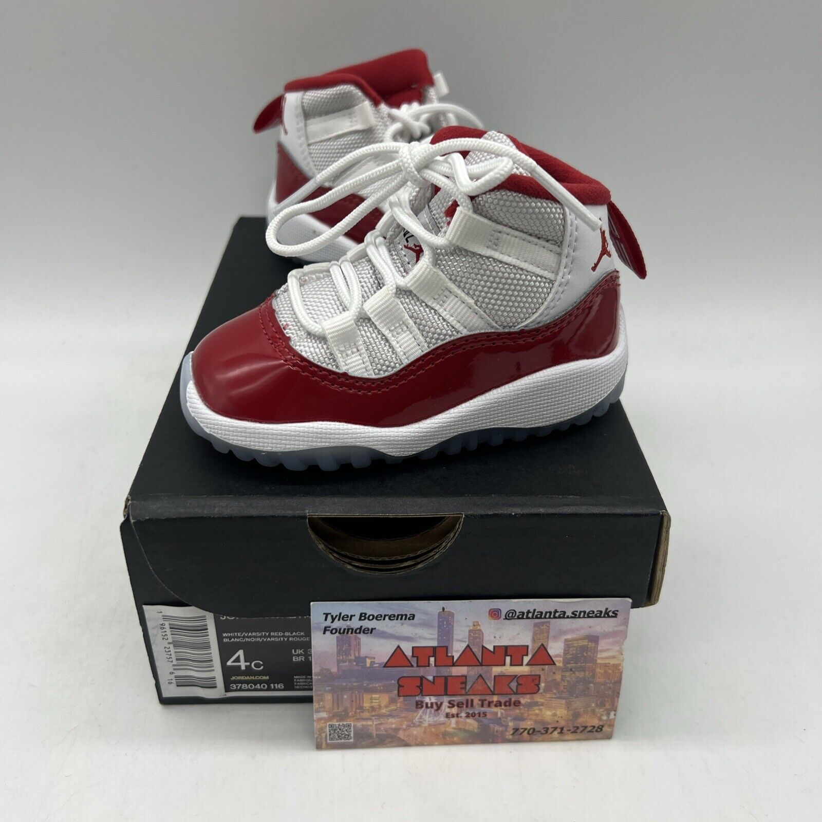 Jordan 11 Retro Cherry (2022) (TD) Brand New Size 4C Og All Red White DS