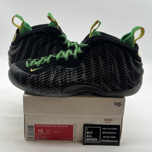 Size 13 - Nike Air Foamposite One Oregon Ducks (652110-001)