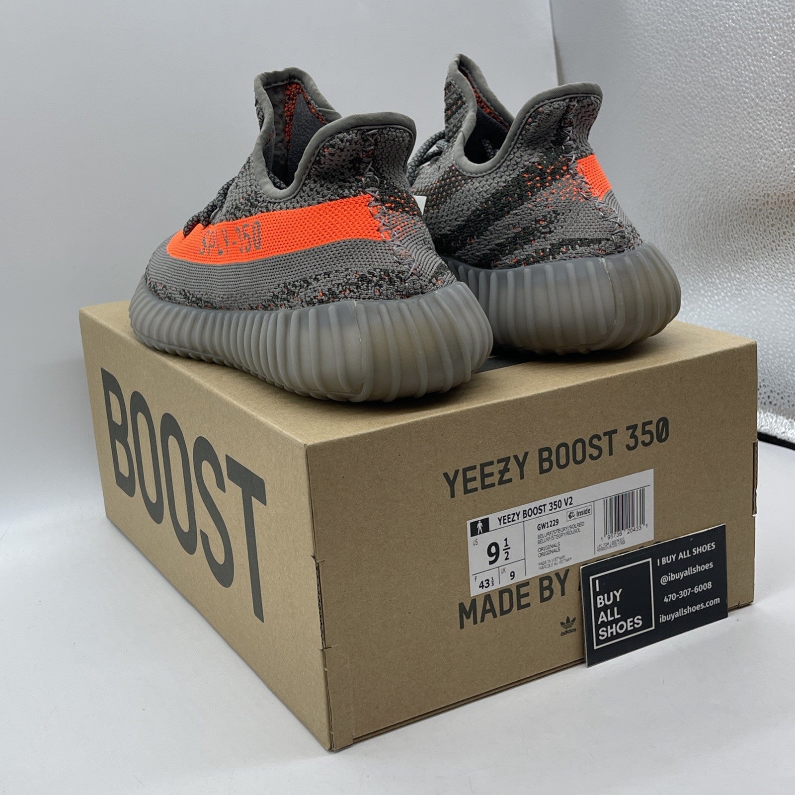Size 9.5 - adidas Yeezy Boost 350 V2 Low Beluga Reflective Suede (GW1229)