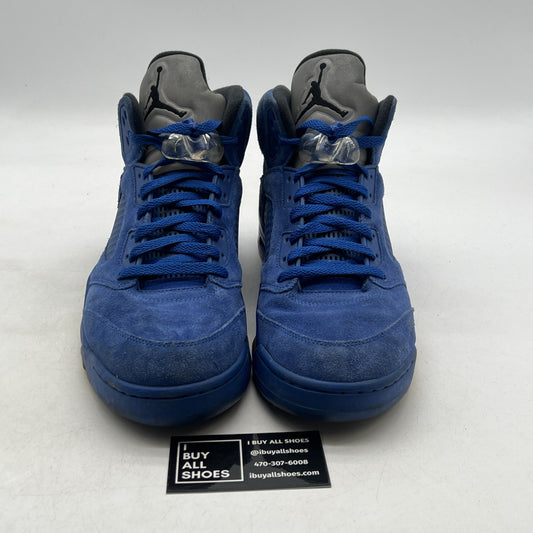 Size 12 - Air Jordan 5 Retro Blue Suede (136027-401)