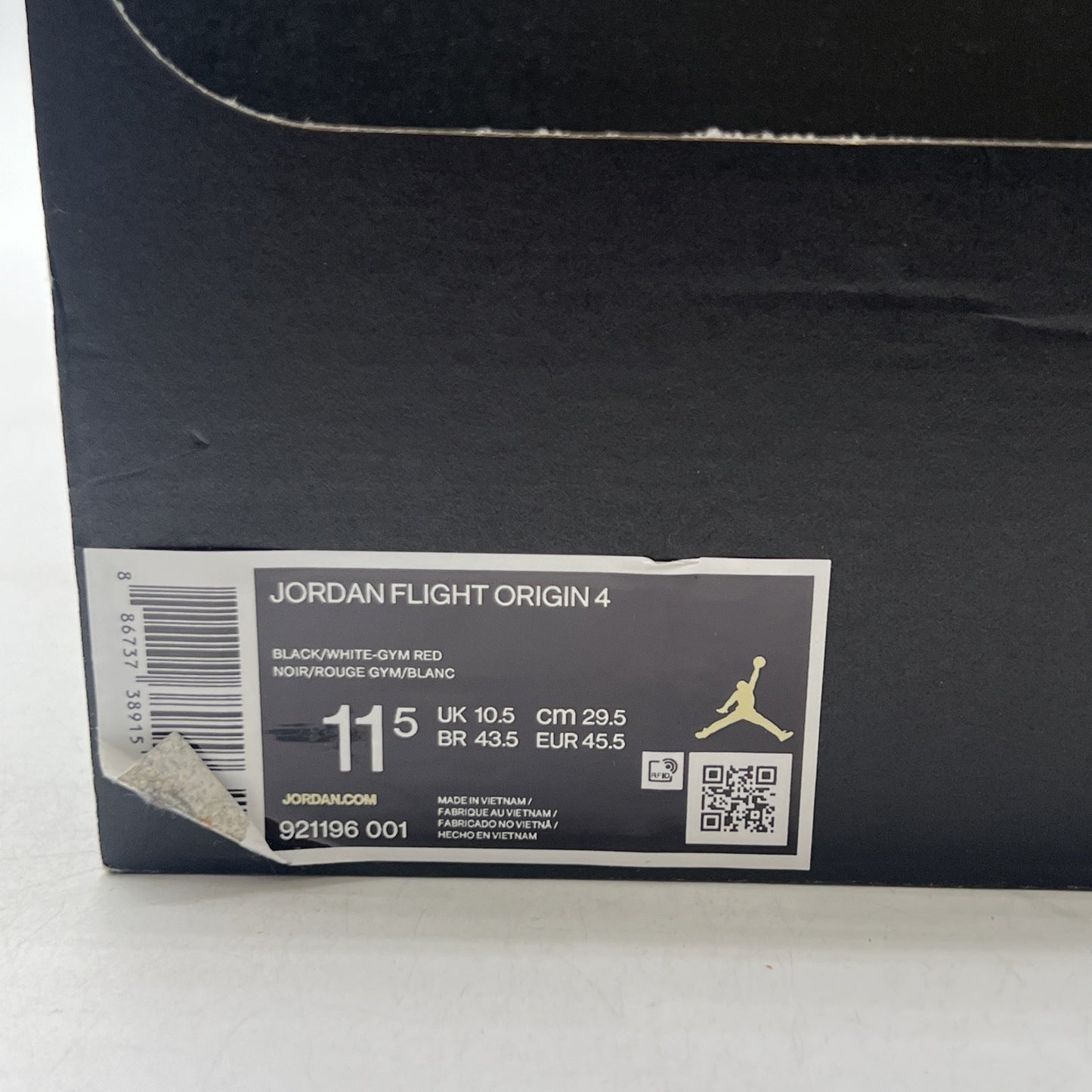 Size 11.5 - Jordan Flight Origin 4 Black (921196-001)