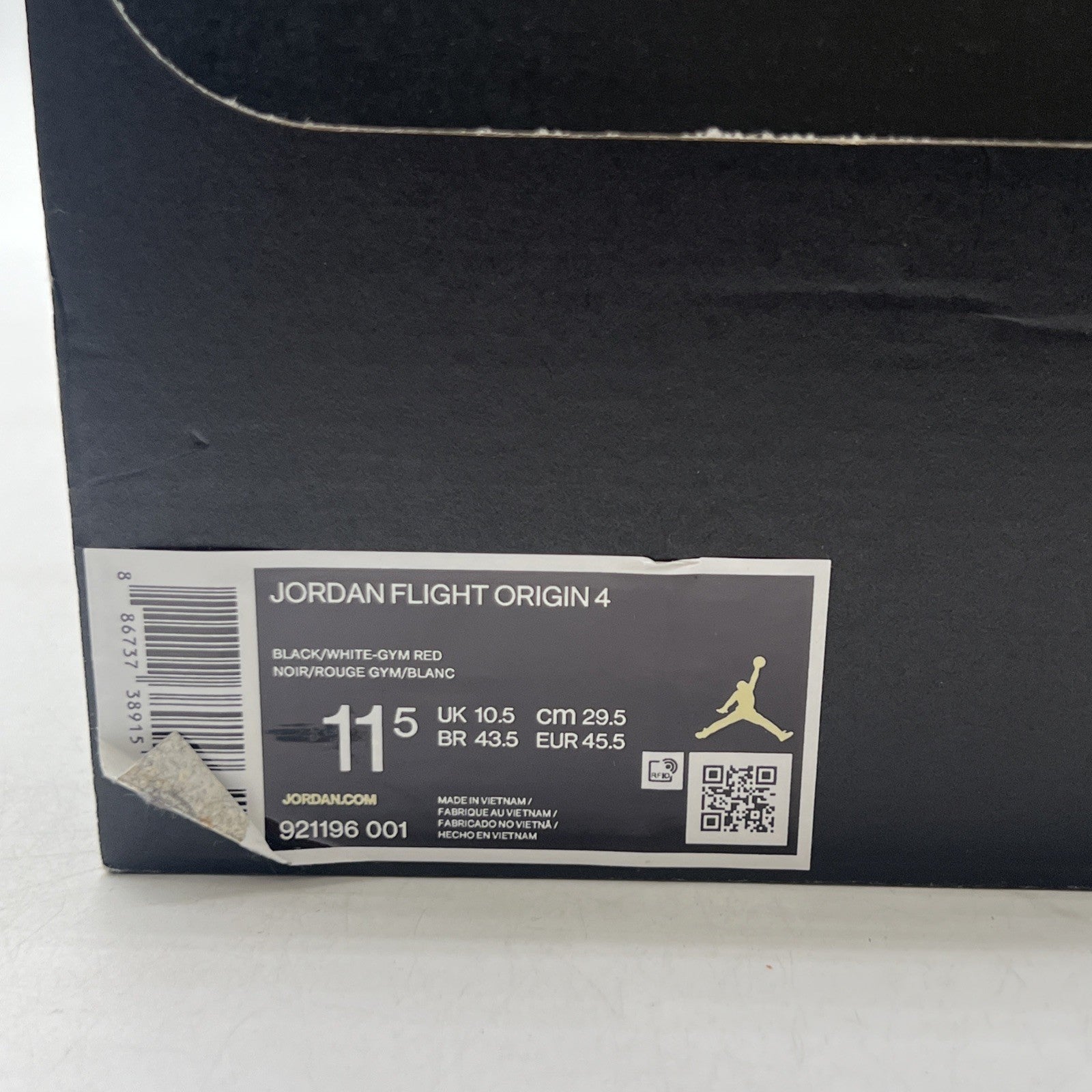 Size 11.5 - Jordan Flight Origin 4 Black (921196-001)
