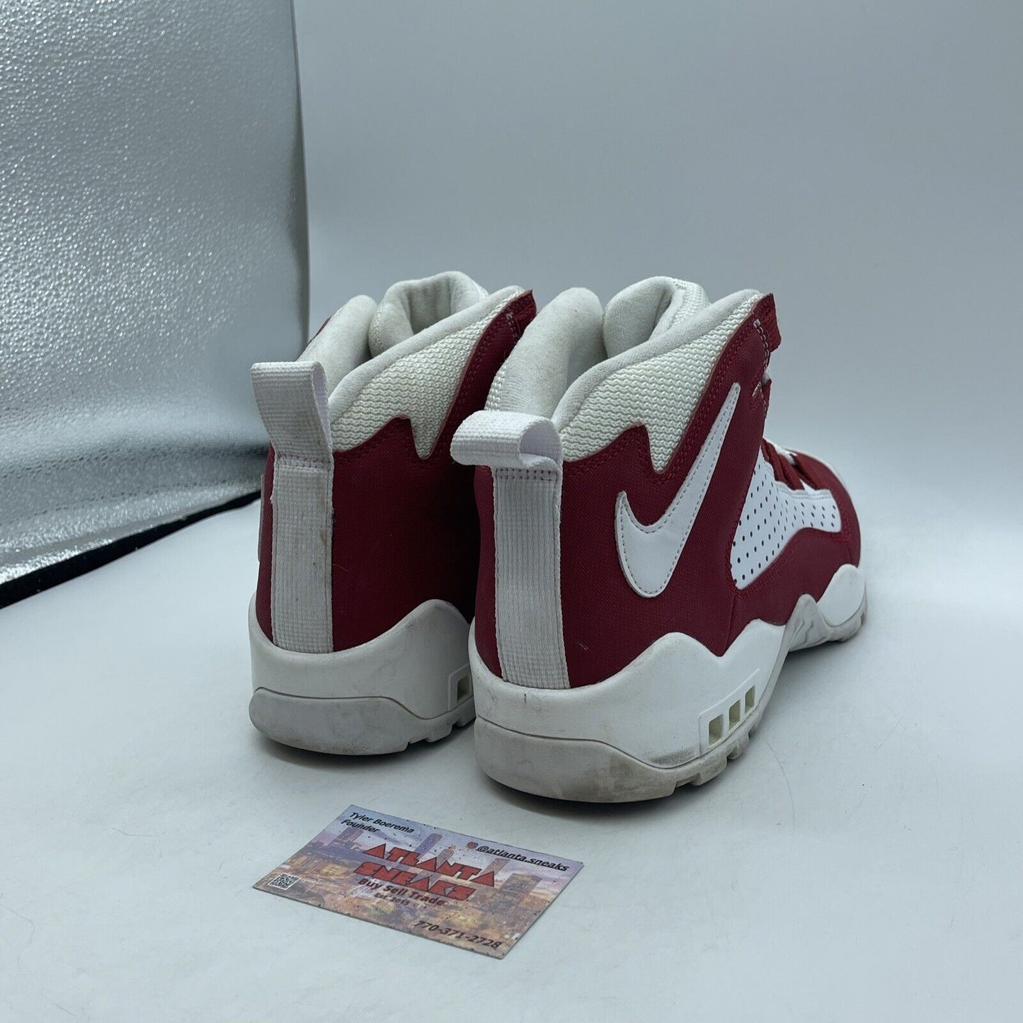 Size 9.5 - Nike Air Darwin Varsity Red White Leather Suede (AJ9710-600)