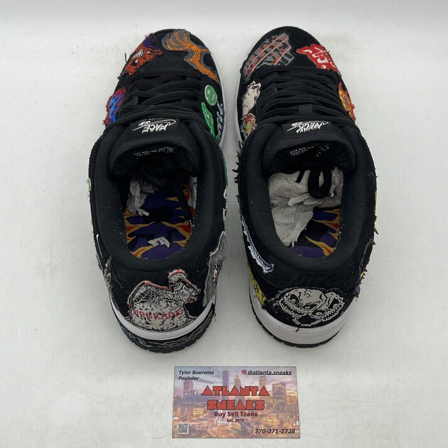 Size 9 - Nike SB Dunk Low Pro QS Black/Multicolor/White 2022 (DQ4488-001)