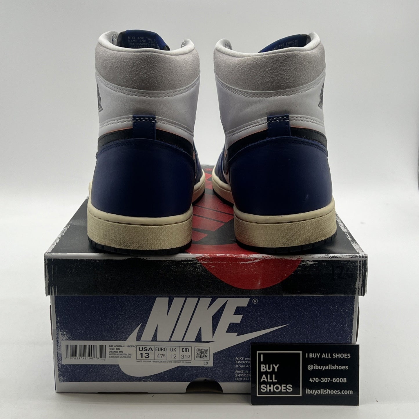 Size 13 - Air Jordan 1 Retro OG High Rare Air - Deep Royal Blue (DZ5485-100)