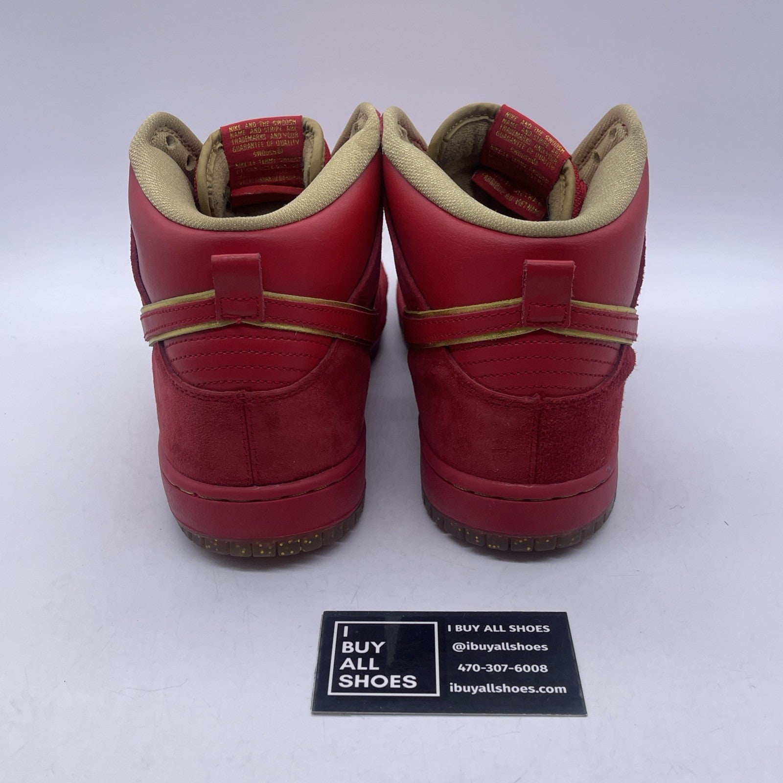 Size 9.5 - Nike Dunk Premium SB High CNY Red Suede (313171-667)