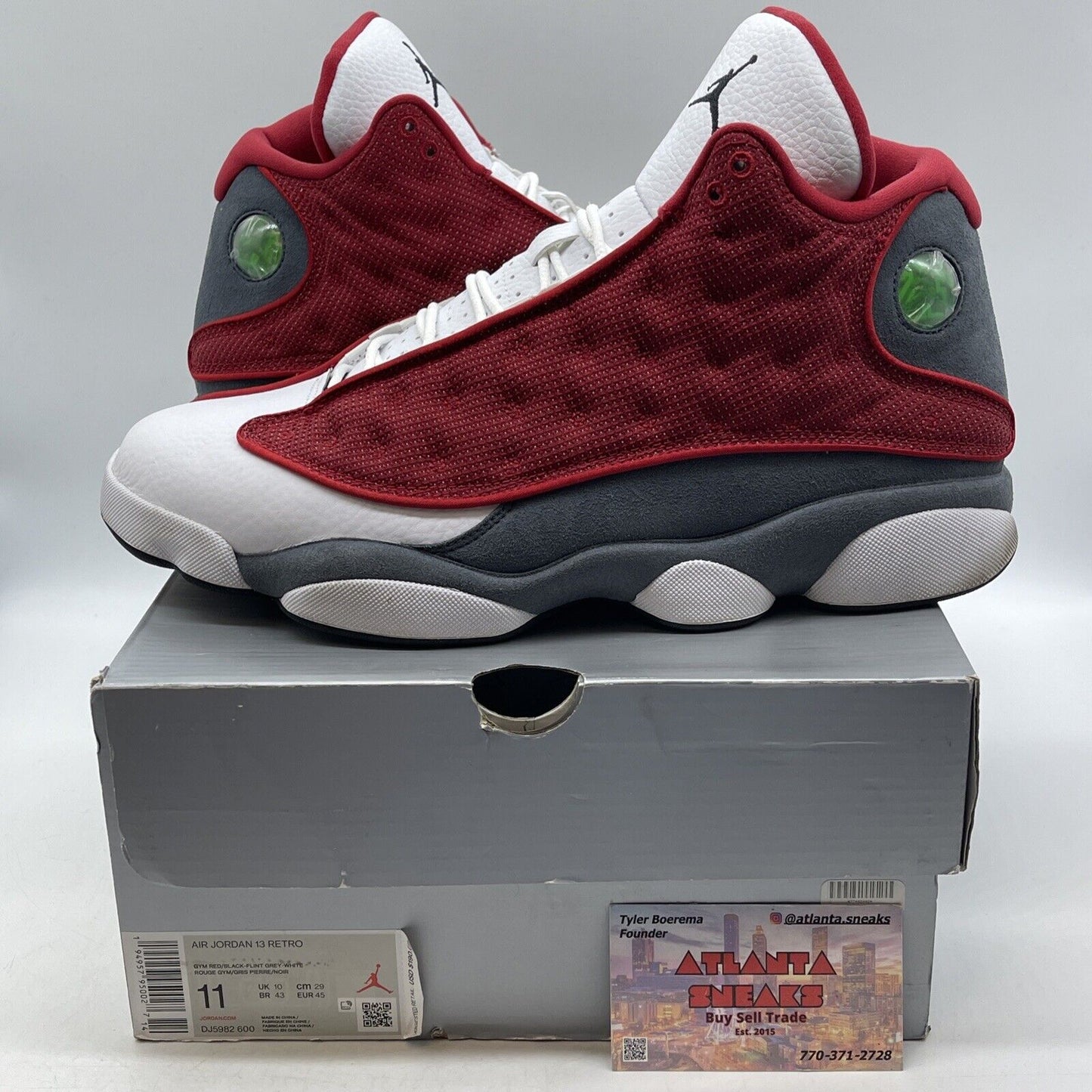 Size 11 - Jordan 13 Red/White Gray - (DJ5982600)