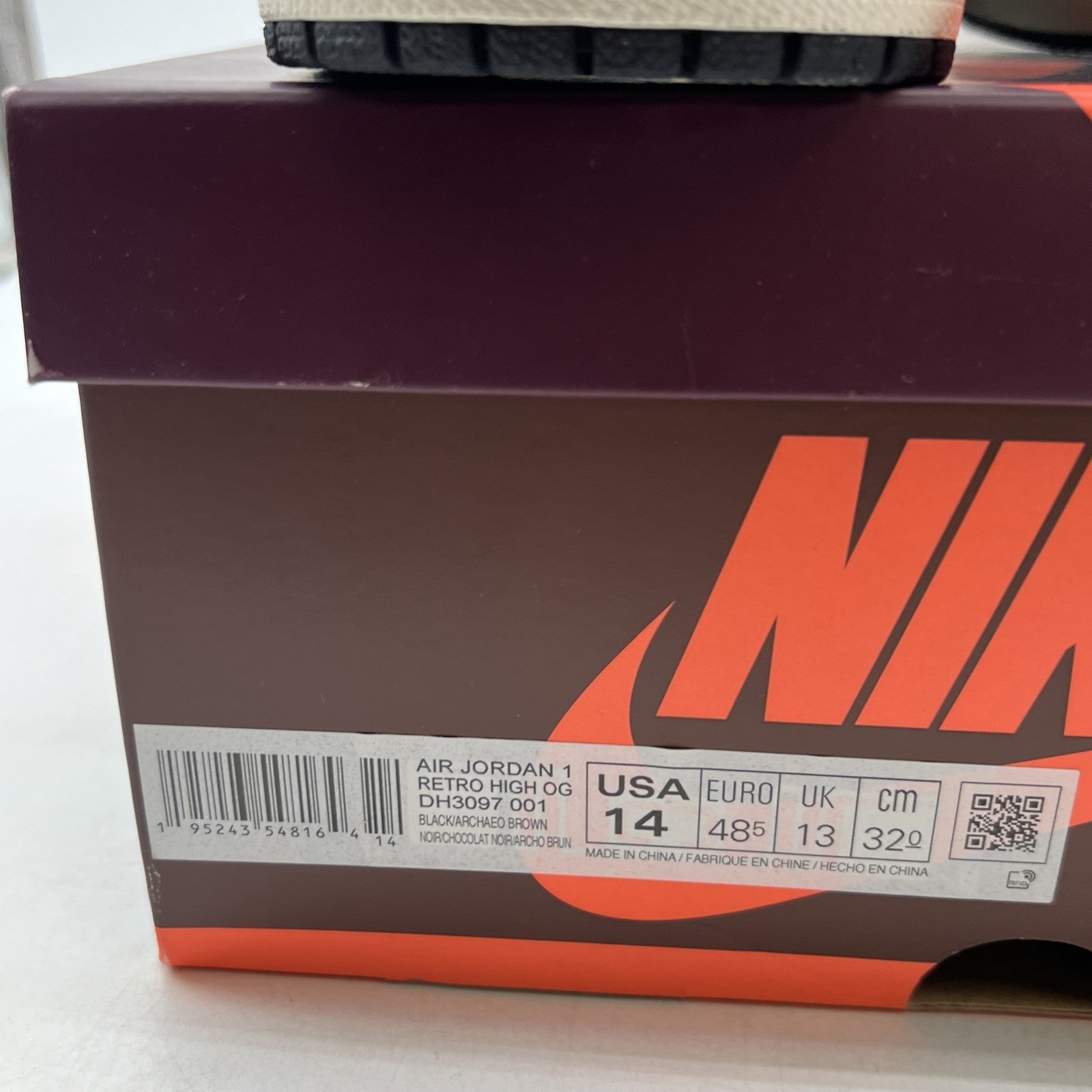 Size 14 - Air Jordan 1 High OG Crafted 2021 (DH3097-001)